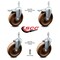 Service Caster 6 Inch High Temp Phenolic Swivel 10mm Stem Caster Total Lock Brake SCC, 2PK SCC-TSTTL20S615-PHSHT-M1015-2-S-2 - alternate 4